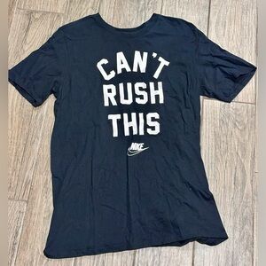 Nike Men's Navy 'Can't Rush This' Tee
